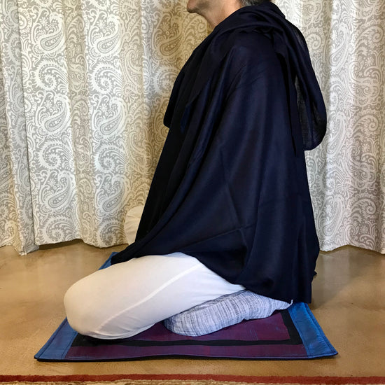 Image Title Asana Silk & Wool Meditation Mat